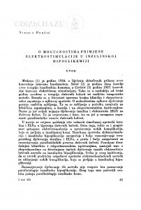 O mogućnostima primjene elektrostimulacije u inzulinskoj hipoglikemiji / N. Peršić