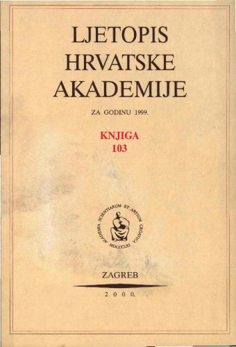 1999. Knj. 103 / urednik Andrija Kaštelan