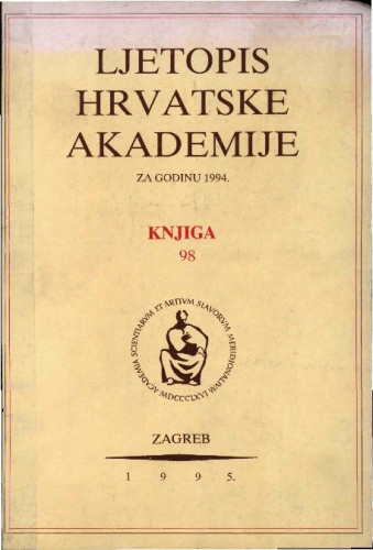 1994. Knj. 98 / urednik Milan Moguš