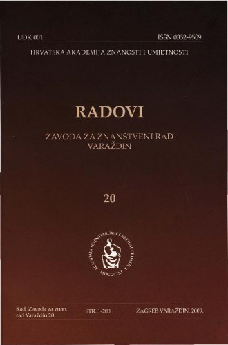 Knj. 20(2009) / glavni i odgovorni urednik Miroslav Šicel