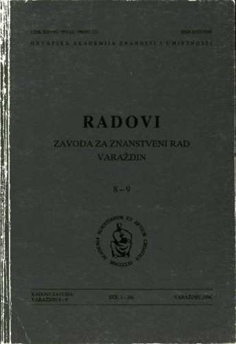 Knj. 8-9(1996) / glavni urednik Andre Mohorovičić