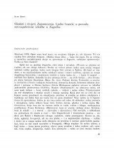 Gledati i živjeti, Zapamćenja : Ljubo Ivančić u povodu retrospektivne izložbe u Zagrebu / Igor Zidić