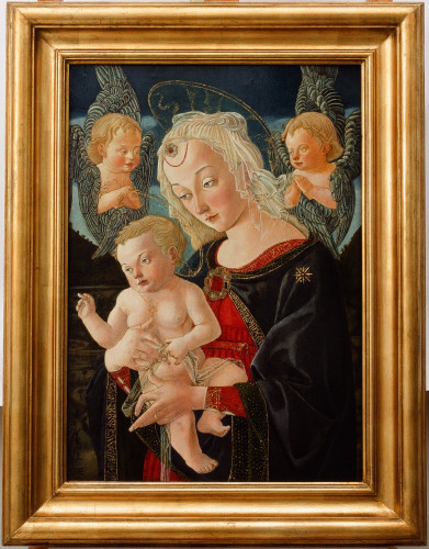 Bogorodica s Djetetom i dva kerubina