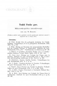 Trahiti Fruške gore : mikroskopičko iztraživanje / M. Kišpatić