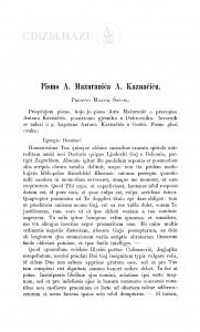 Pismo A. Mažuranića A. Kaznačiću / Milivoj Šrepel