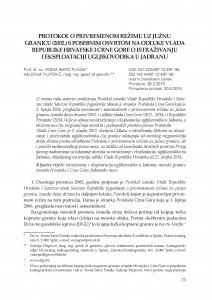 Protokol o privremenom režimu uz južnu granicu (2002.) s posebnim osvrtom na odluke vlada Republike Hrvatske i Crne Gore o istraživanju i eksploataciji ugljikovodika u Jadranu / Vesna Barić Punda, Valerija Filipović