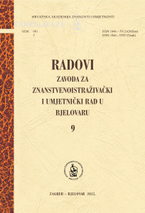 Sv. 9 (2015) / [glavni i odgovorni urednik Slobodan Kaštela ; urednik sveska Vladimir Strugar]