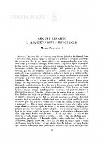 August Cesarec u književnosti i revoluciji / M. Franičević