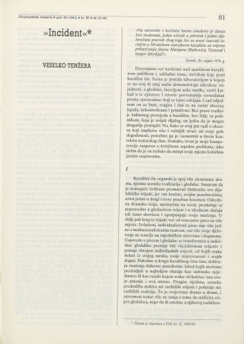 Incident / Veselko Tenžera