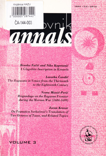 Vol. 3 (1999) / editor in chief Vladimir Stipetić