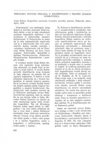 Nekoliko novijih priloga o književnosti i teatru starog Dubrovnika : [prikaz] / Slobodan P. Novak