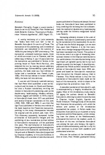 Benedykt Cotruglio, Księga o sztuce handlu = Book on the Art of Trade, ed. Piotr Wróbel and Jacek Bonarek. Krakow: Towarzystwo Wydawnicze 