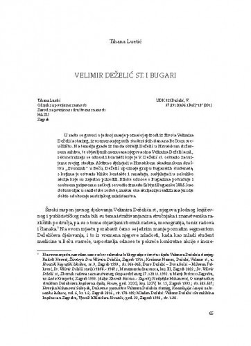 Velimir Deželić st. i Bugari / Tihana Luetić