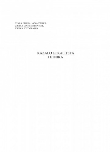 Kazalo lokaliteta i etnika