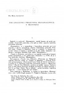 Tri engleska prijevoda 