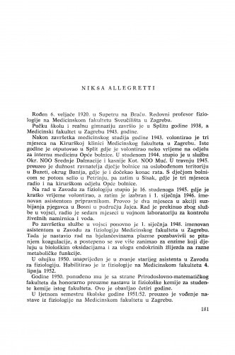 Nikša Allegretti : [biografije novih članova Akademije]