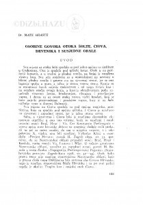 Osobine govora Šolte, Čiova, Drvenika i susjedne obale / M. Hraste