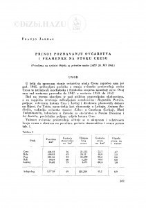 Prilog poznavanju ovčarstva i pramenke na otoku Cresu / F. Jardas