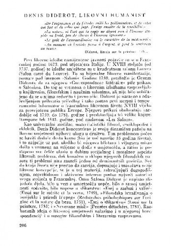 Denis Diderot, likovni humanist / Anton Polanšćak