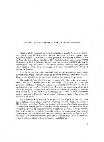 Devetstota godišnjica Krešimirove povelje / Grga Novak