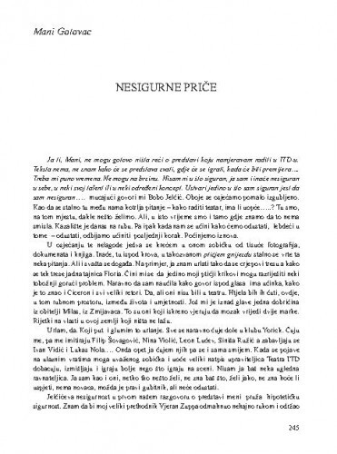 Nesigurne priče / Mani Gotovac