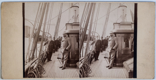 Izidor Kršnjavi na palubi školskog broda Margita