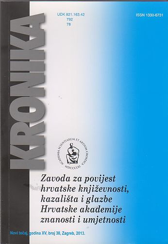 Kronika Zavoda za povijest hrvatske književnosti, kazališta i glazbe HAZU