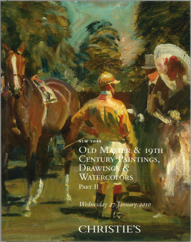 Old master & 19th century paintings, drawings & watercolors : part II : Wednesday 27 January 2010 : properties from ... Canton Museum of Art ... Thomas J. Carroll Revocable Trust, the Columbus Museum of Art, estate of Admiral Ralph W. Cousins Ret. ... Denver Art Museum ... Detroit Institute of Arts ... Benjamin F. Edwards III ... Mr. and Mrs. Montgomery Fisher ... estates of Lillian and Stephane Groueff ... formerly in the collection of Dr. F.H. Hirschland ... Raymond and Miriam Klein ... Henryk R. de Kwiatkowski family collection ... Caral Gimbel Lebworth ... Masachusetts Historical Society ... late Edmund J. McCormick and Mrs. Suzanne McCormick ... Norton Museum of Art ... William F. Reilly ... Saint Louis Art Museum ... estate of Louise Stein ... Mr. and Mrs. Edwin J. Weiss / Christie, Manson & Woods International Inc.