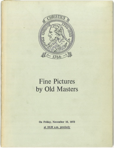 Fine pictures by old masters : the properties of the Albright Leasing Corporation, la Princesse Michel de Bourbon-Parme ... and from various sources : auction ... on Friday, November 16, 1973 / Christie, Manson & Woods