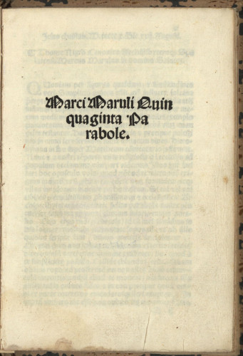 Marci Maruli Quinquaginta parabole