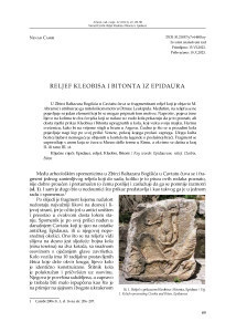 Reljef Kleobisa i Bitonta iz Epidaura / Nenad Cambi