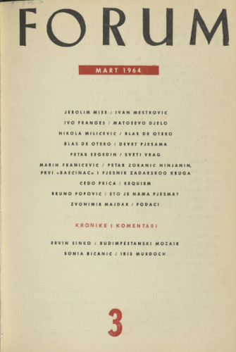 God. 3(1964), knj. 5, br. 3 / glavni i odgovorni uredni Ivo Frangeš