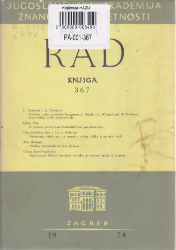 Knj. 13(1974)=knj. 367 / urednici Josip Lončar i Vladimir Matković