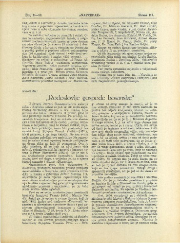 „Rodoslovlje gospode bosanske“ / Nikola Žic