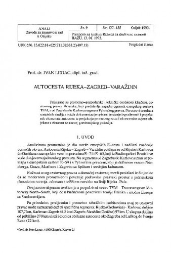 Autocesta Rijeka-Zagreb-Varaždin / Ivan Legac