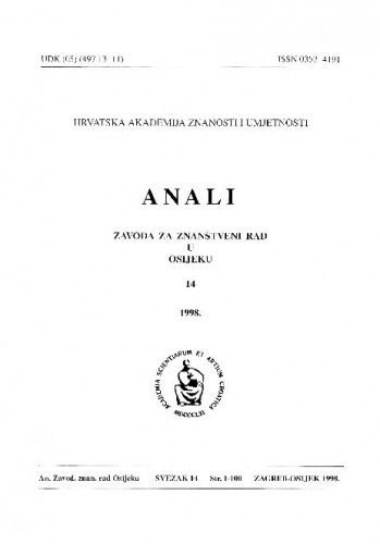 Sv. 14 (1998) / urednici Dragan Dekaris, Julijo Martinčić