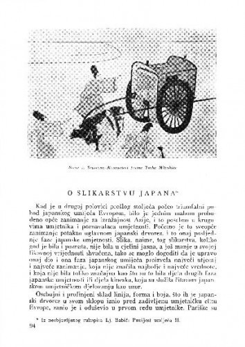 O slikarstvu Japana / Lj. Babić