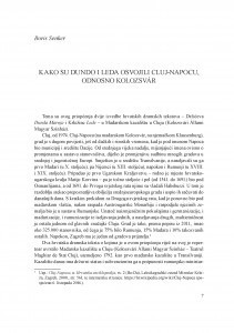 Kako su Dundo i Leda osvojili Cluj-Napocu, odnosno Kolozsvár / Boris Senker