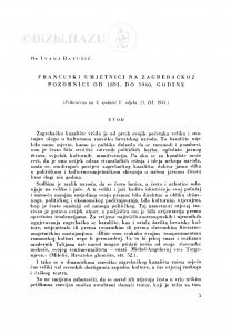 Francuski umjetnici na zagrebačkoj pozornici od 1891. do 1940. godine / I. Batušić