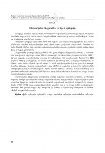 Electrophysiological methods in the diagnostics of vertigo / Ivan Mikula