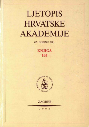 2001. Knj. 105 / urednik Andrija Kaštelan