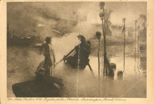 244. Mirko Rački (*1879): Prijelaz preko Aheronta. Le passage du fleuve d'Acheron