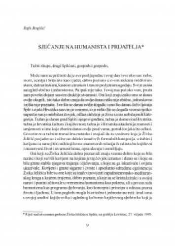 Sjećanje na humanista i prijatelja