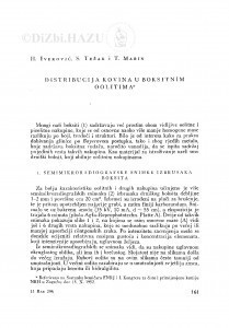 Distribucija kovina u boksitnim oolitima / H. Iveković, S. Težak i T. Marin