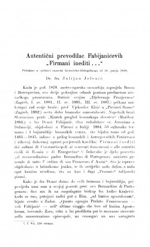 Autentični prevodilac Fabijanovićevih 