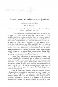 Preterit futura u indoevropskim jezicima / A. Musić