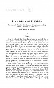 Život i kńiževni rad F. Miklošića / T. Maretić