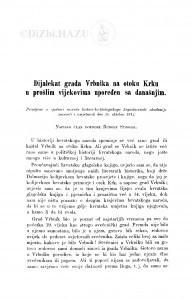 Dijalekat grada Vrbnika na otoku Krku u prošlim vijekovima upoređen sa današnjim / R. Strohal
