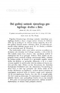 Obći godišnji sastanak njemačkoga geologičkoga družtva u Beču (dana 27., 28., 29. rujna 1877) / Đ. Pilar