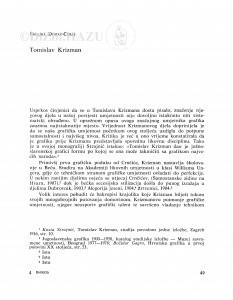 Tomislav Krizman / Smiljka Domac-Ceraj